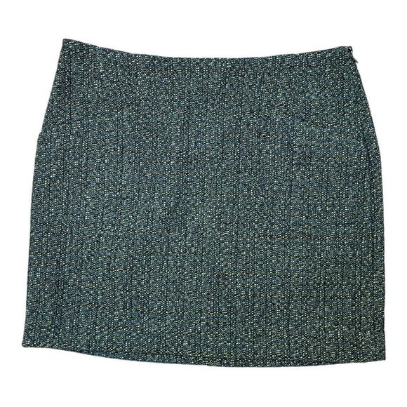 Outback Red Sz 6 Textured Greenish Colored Mini Pencil Skirt Lined Wool Blend - Picture 6 of 6